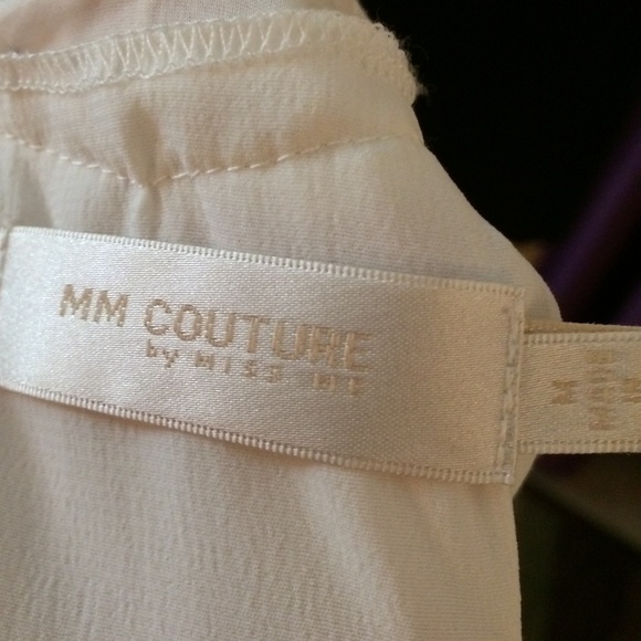 MM Couture by Miss Me White Top, Size M - Picture 10 of 11
